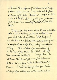 Madrid Letter to Dean Roscoe Pound - page 2 (handwritten)